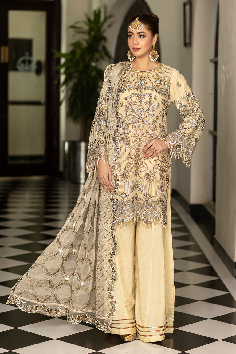 Chiffon Formal Sharara Dress