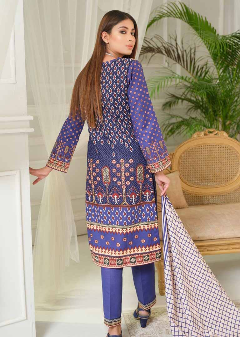 SAFWA ready to wear embroidered khaddar suit On Rang Jah-SF12 - Rang Jah