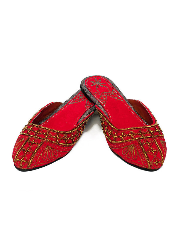 Red Color Ethnic Khusa-RS22 - Rang Jah