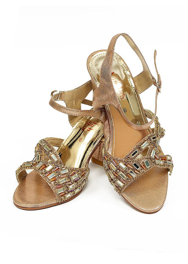 Peach Color Formal Sandals-RS33 - Rang Jah