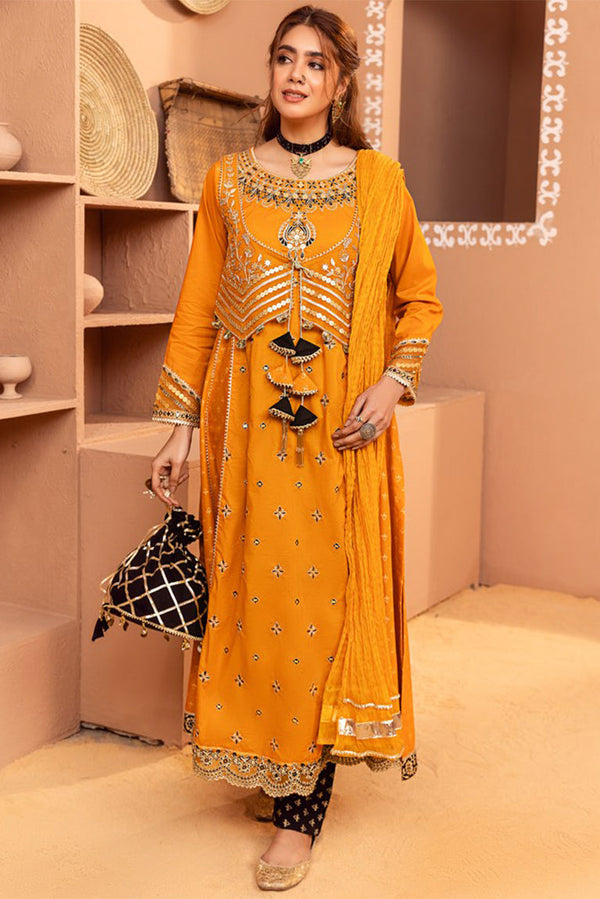 Mustard Eid Dress