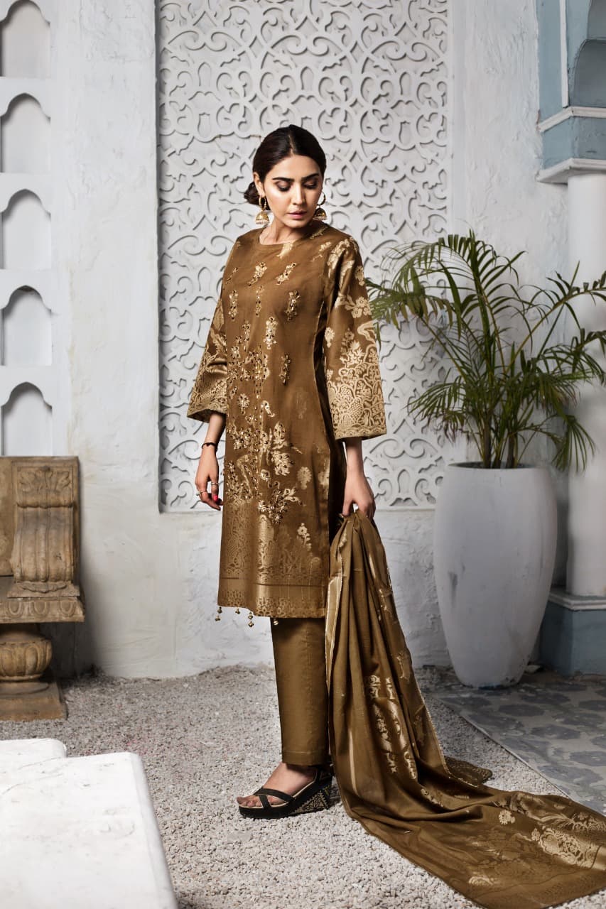 Readymade Broshia Jacquard Suit-DF27 - Rang Jah