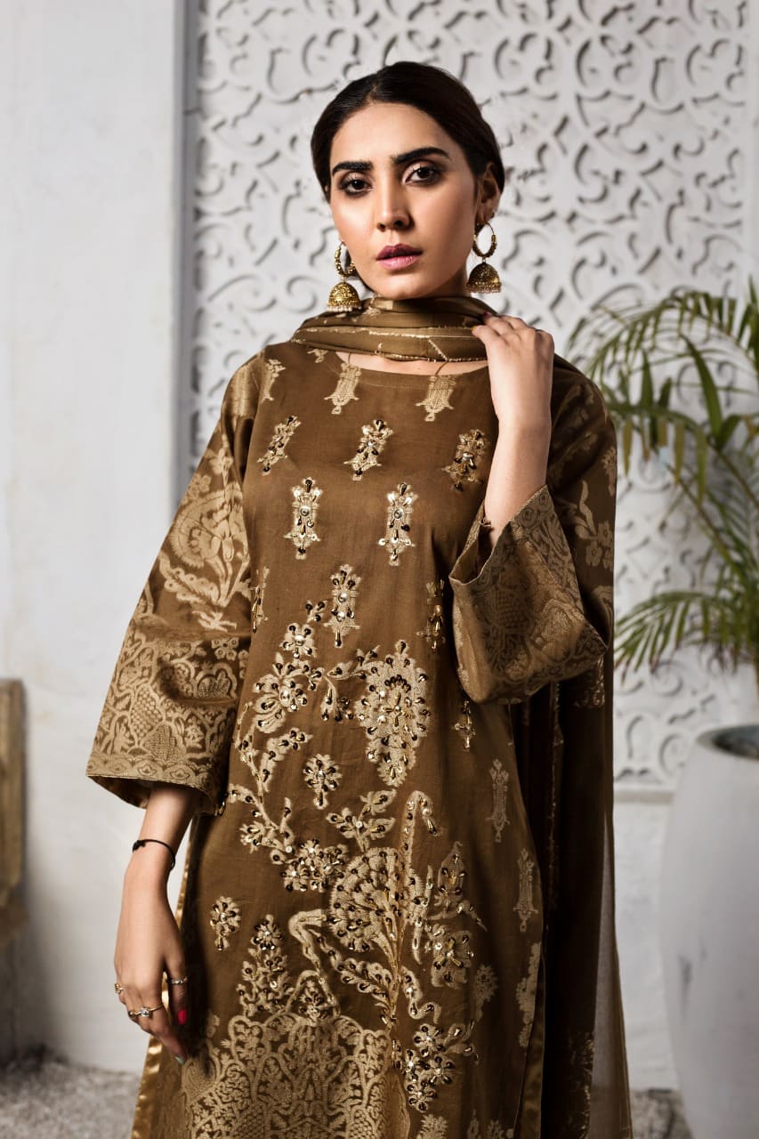 Readymade Broshia Jacquard Suit-DF27 - Rang Jah