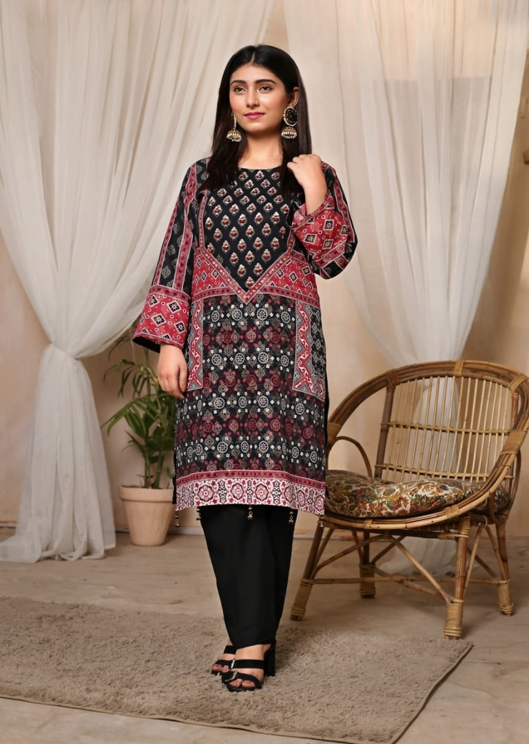 Readymade Broshia  Jacquard Kurti -RJ001 - Rang Jah