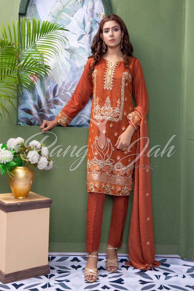 Readymade Formal Pret By Haniya-HA3 - Rang Jah