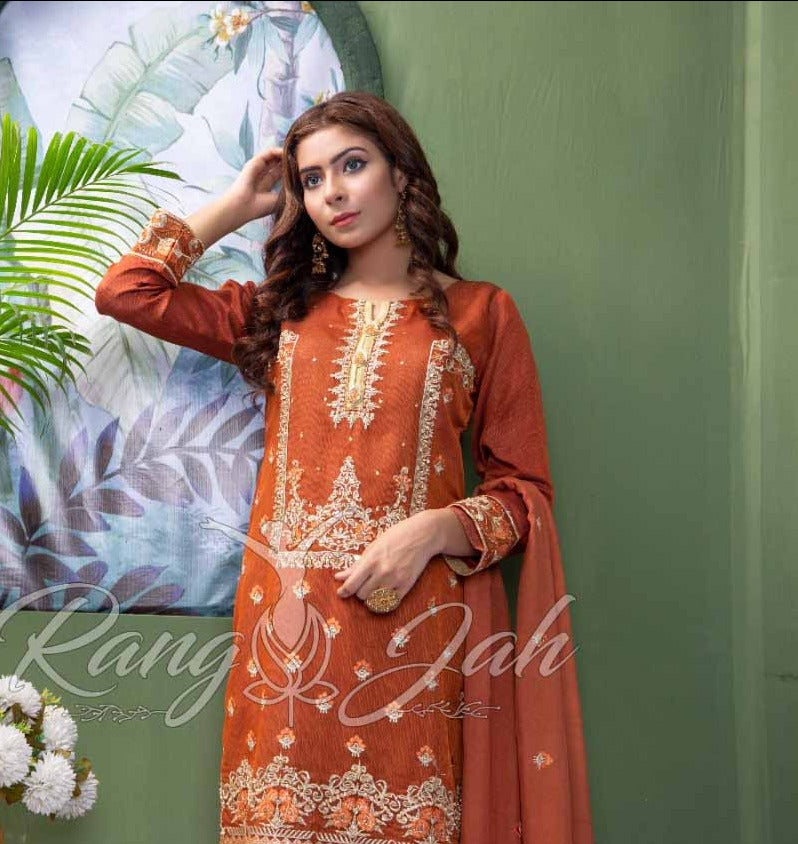 Readymade Formal Pret By Haniya-HA3 - Rang Jah