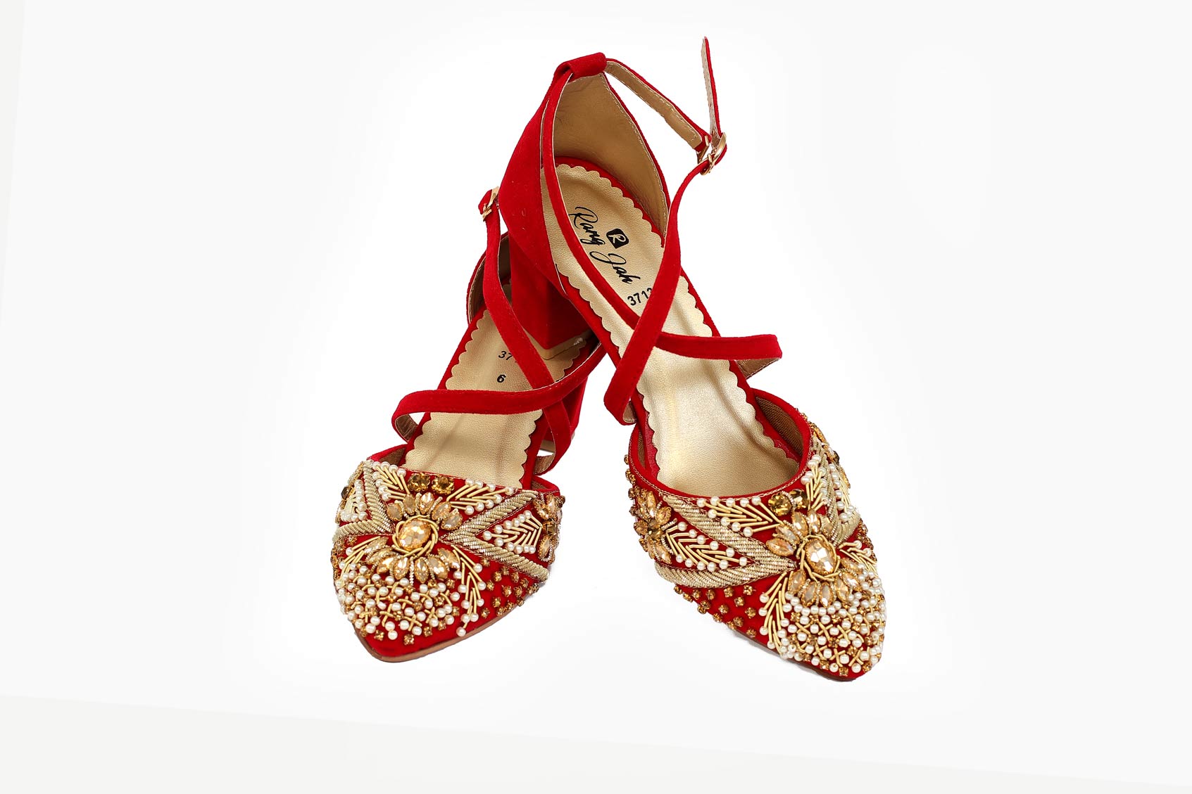 Red Color Formal Sandals-RS29