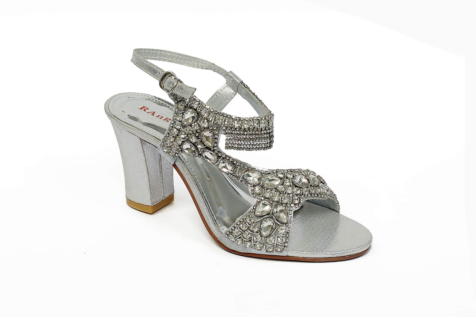 Silver Color Formal Sandals-RS14
