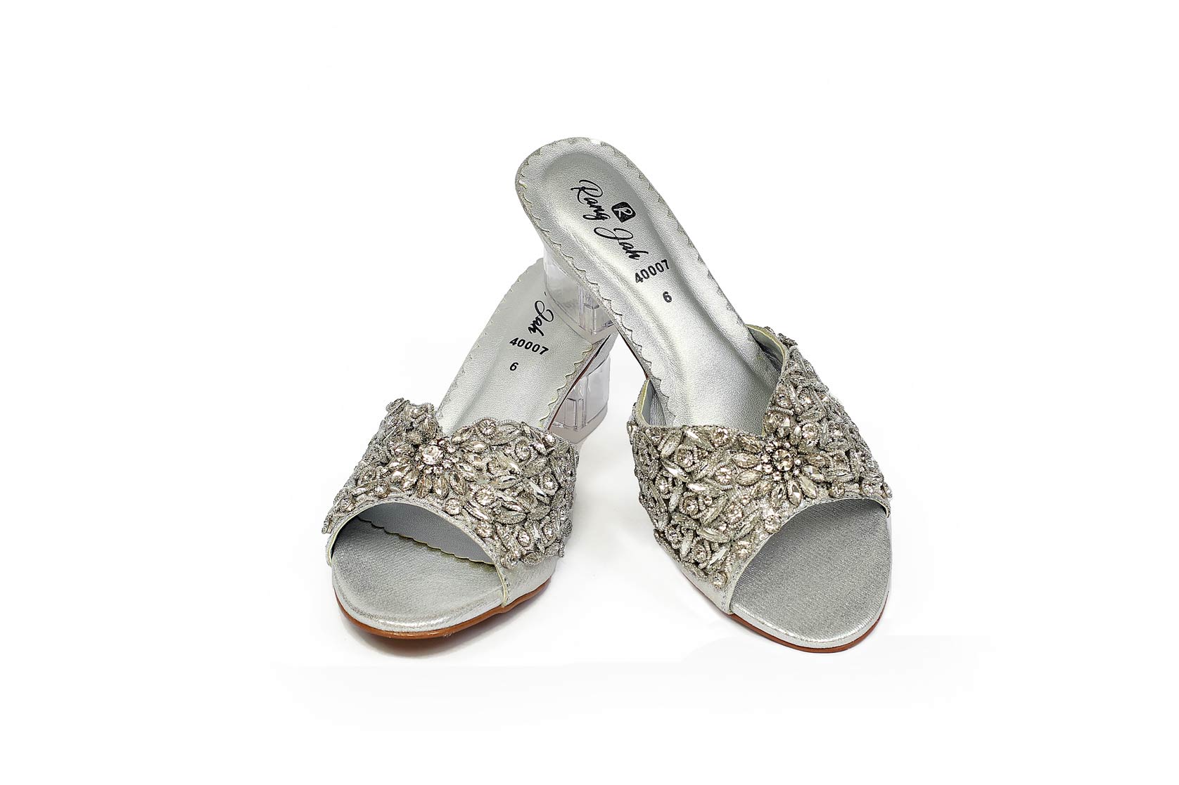 Silver Color Fancy Slippers-RS26