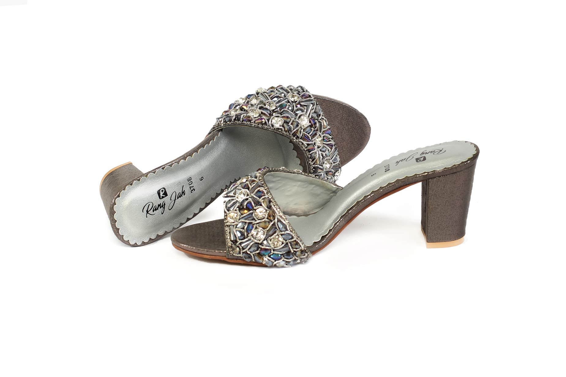 Silver Color Fancy Slippers-RS15